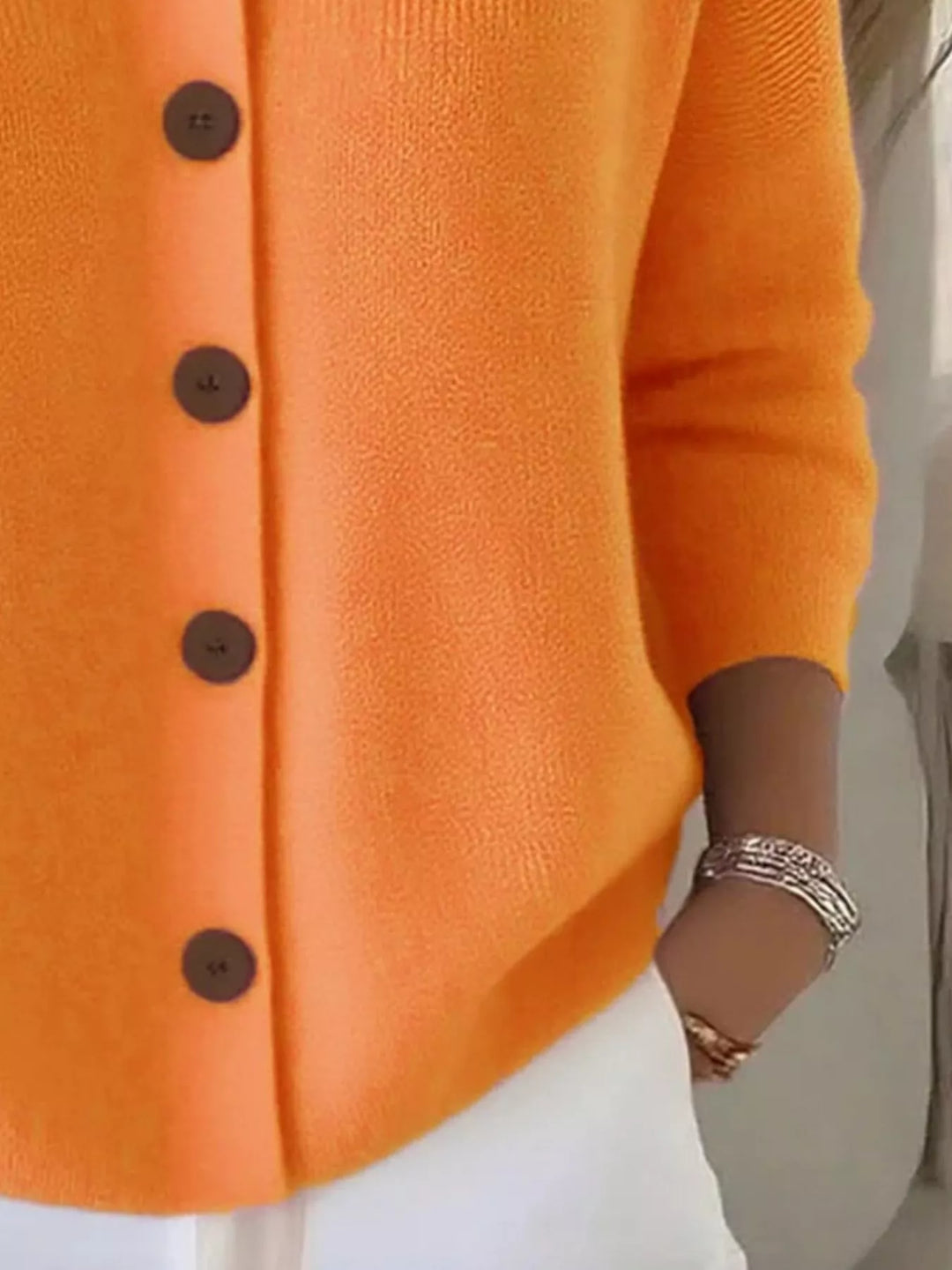 Mila Mjuk och bekväm stickad kofta