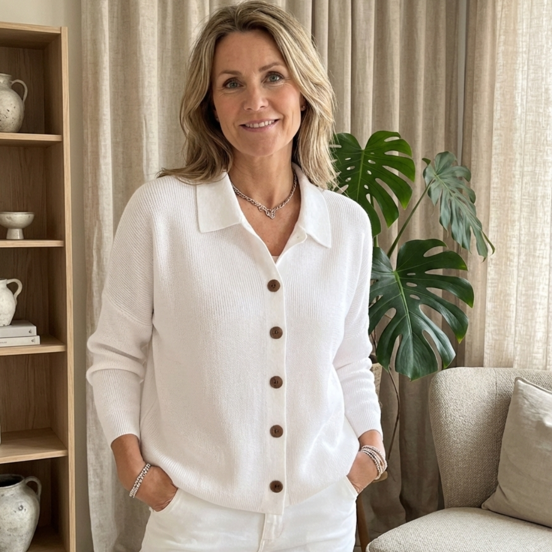 Mila Mjuk och bekväm stickad kofta