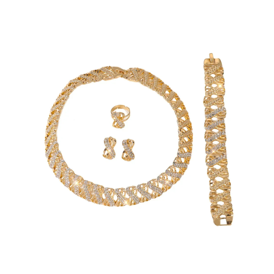 Lyxigt Guldsmyckesset