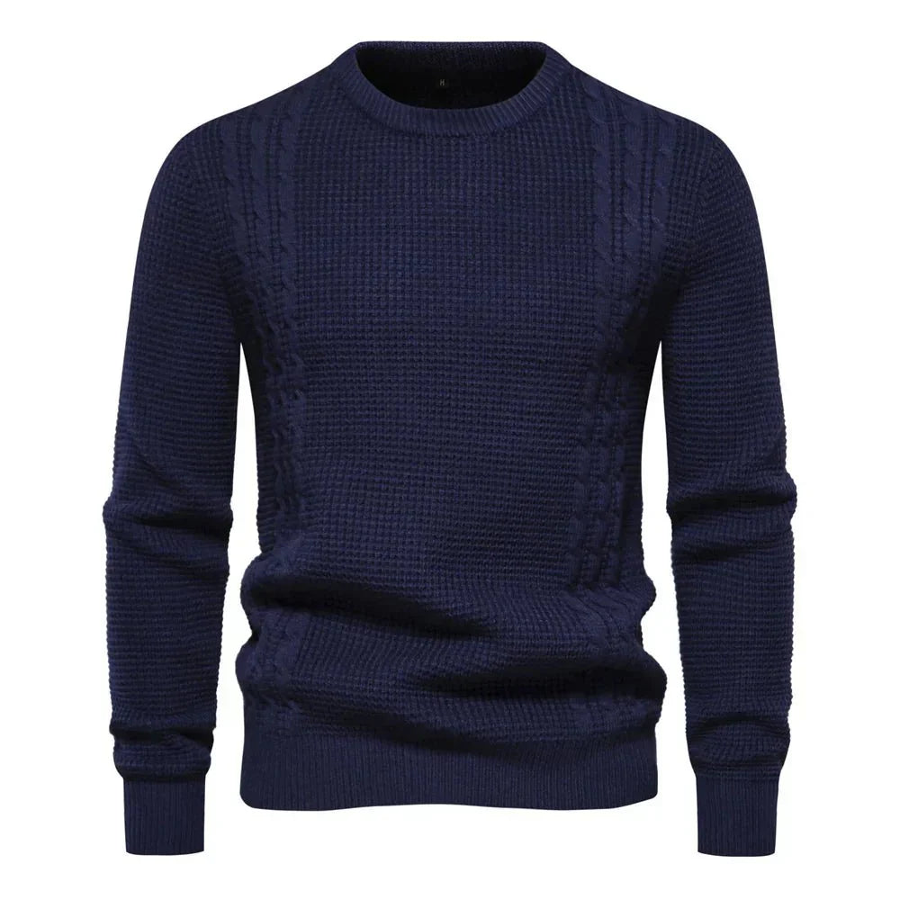 Drechsler | Stickad Casual Varm Herrpullover