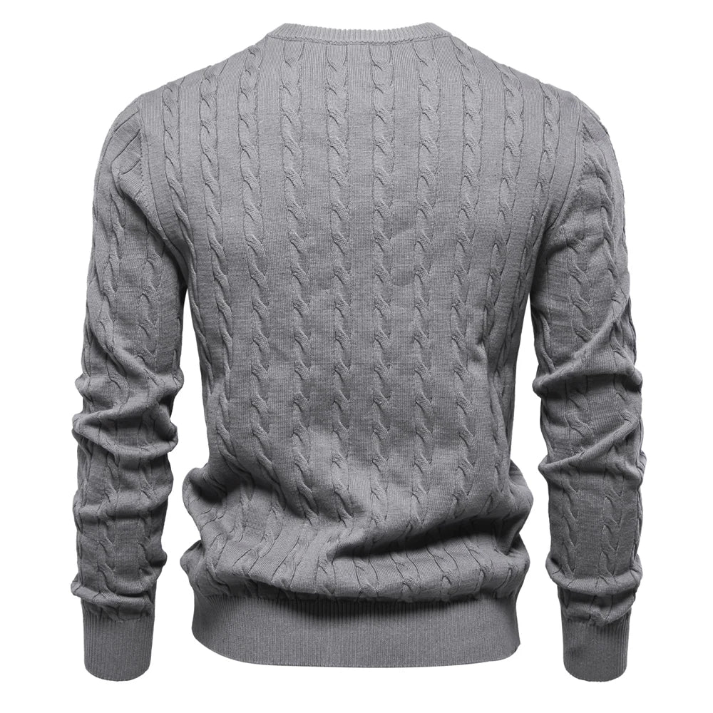 Falkner | Stickad Modern Herrpullover